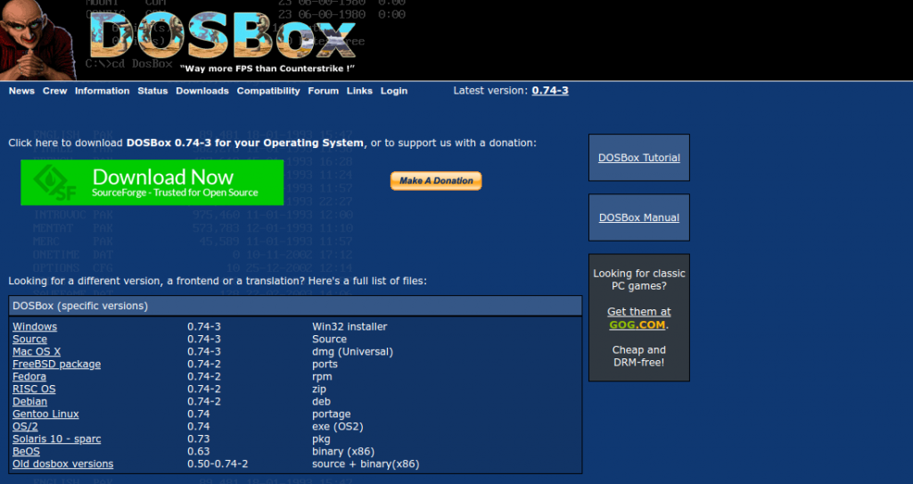 How to play MSDOS games on Windows, Mac & Linux MonkeyBarGaming